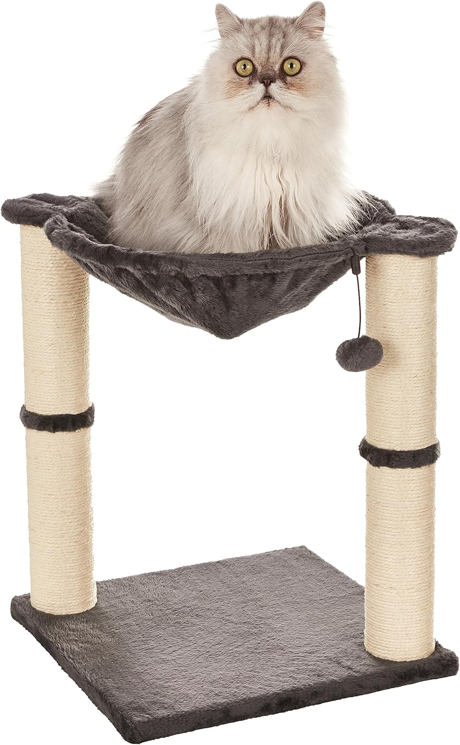 Amazon Basics Torre Rascador con Hamaca para Gatos 40x50x40 cm