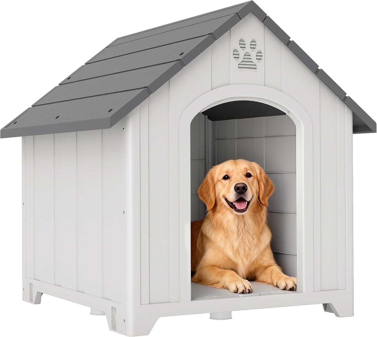 PawHut Caseta para Perros Exterior Impermeable 88x79x89 cm