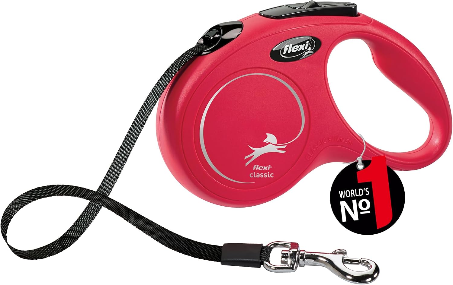 Flexi Classic S Correa Extensible de Cinta 5 m – Perros hasta 15 kg